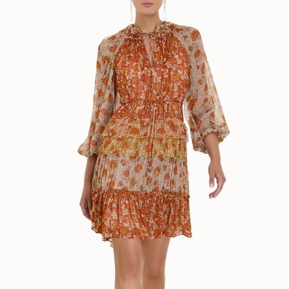 ❤️Zimmermann Floral Print Knee-Length Dress❤️ - Picture 1 of 3
